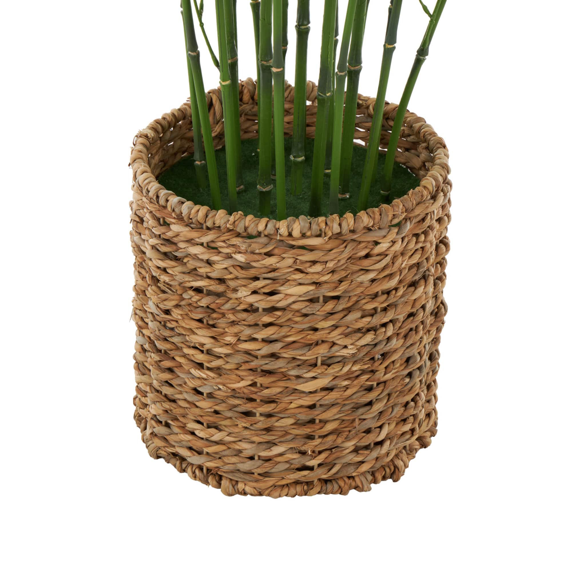 40" Natural Green Foliage Plant in Brown Seagrass Pot
